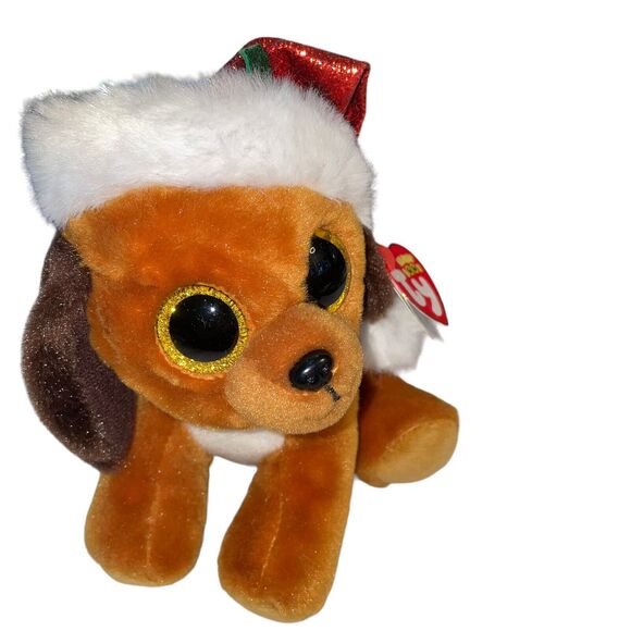 Ty Beanie Boos Plush Dog Christmas Stocking Howlidays Stuffed Shower Nursery 6" - Picture 7 of 8